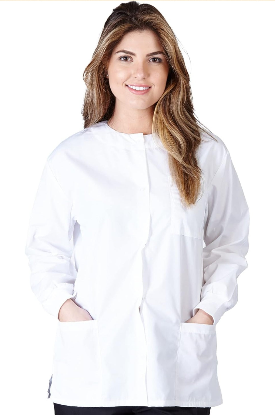 Lightweight Scrub Jacket-Rectangle Logo- Front only