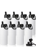 32 oz Water Bottle with 2 Lids- Round Logo