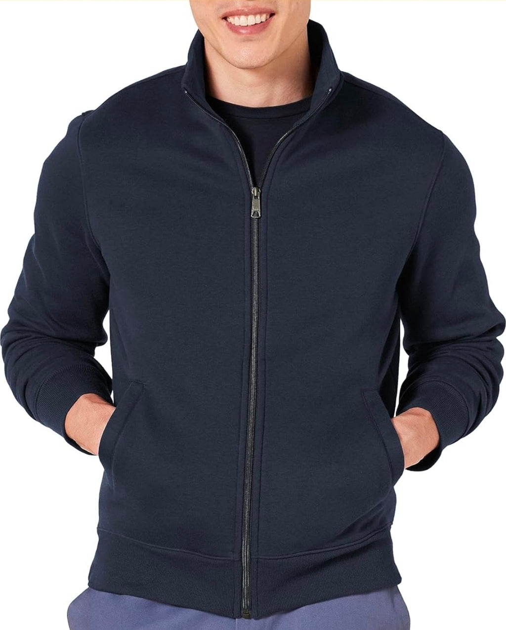 Sweatshirt- Zip up- Round Logo- Front & Back