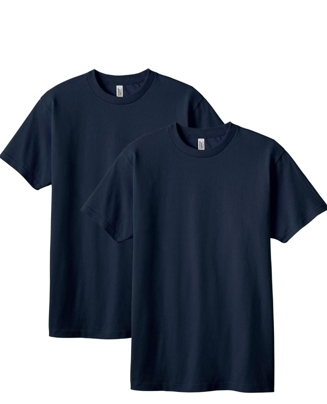 Short Sleeve T-Shirt with Rounded Neckline- Round Logo- Front & Back