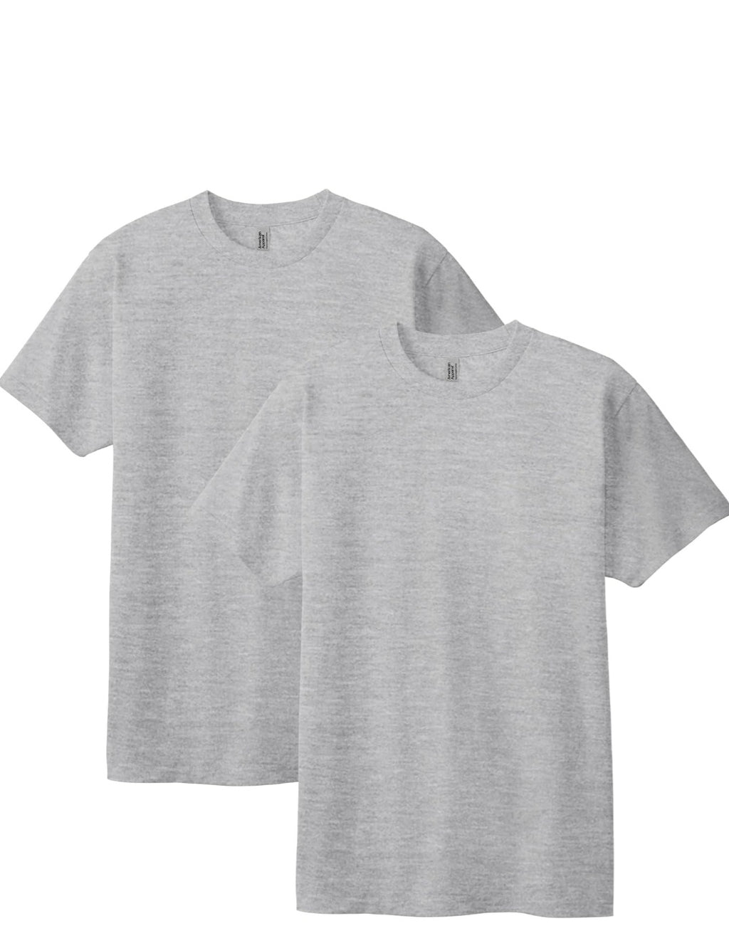 Short Sleeve T-Shirt with Rounded Neckline- Round Logo- Front & Back